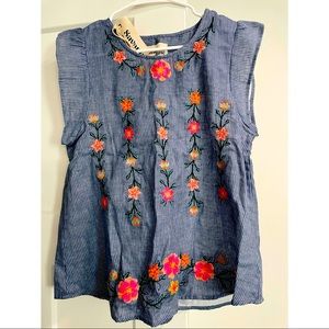 Savanna Jane Blue Floral Blouse in Medium